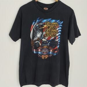 Harley Davidson Vintage America Austin Texas 1991 Single Stitch RARE T-Shirt